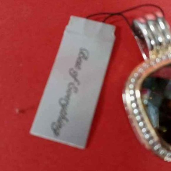 "BEST OF EVERYTHING" MAGNET LOOP PENDANT NIB GREEN RHINESTONE LARGE PENDANT - Picture 6 of 6